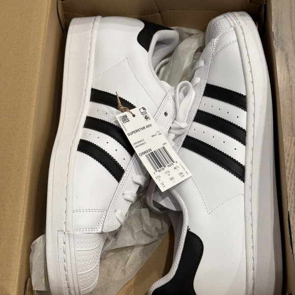 adidas Other - adidas Superstar ADV White Black Size 12 NIB